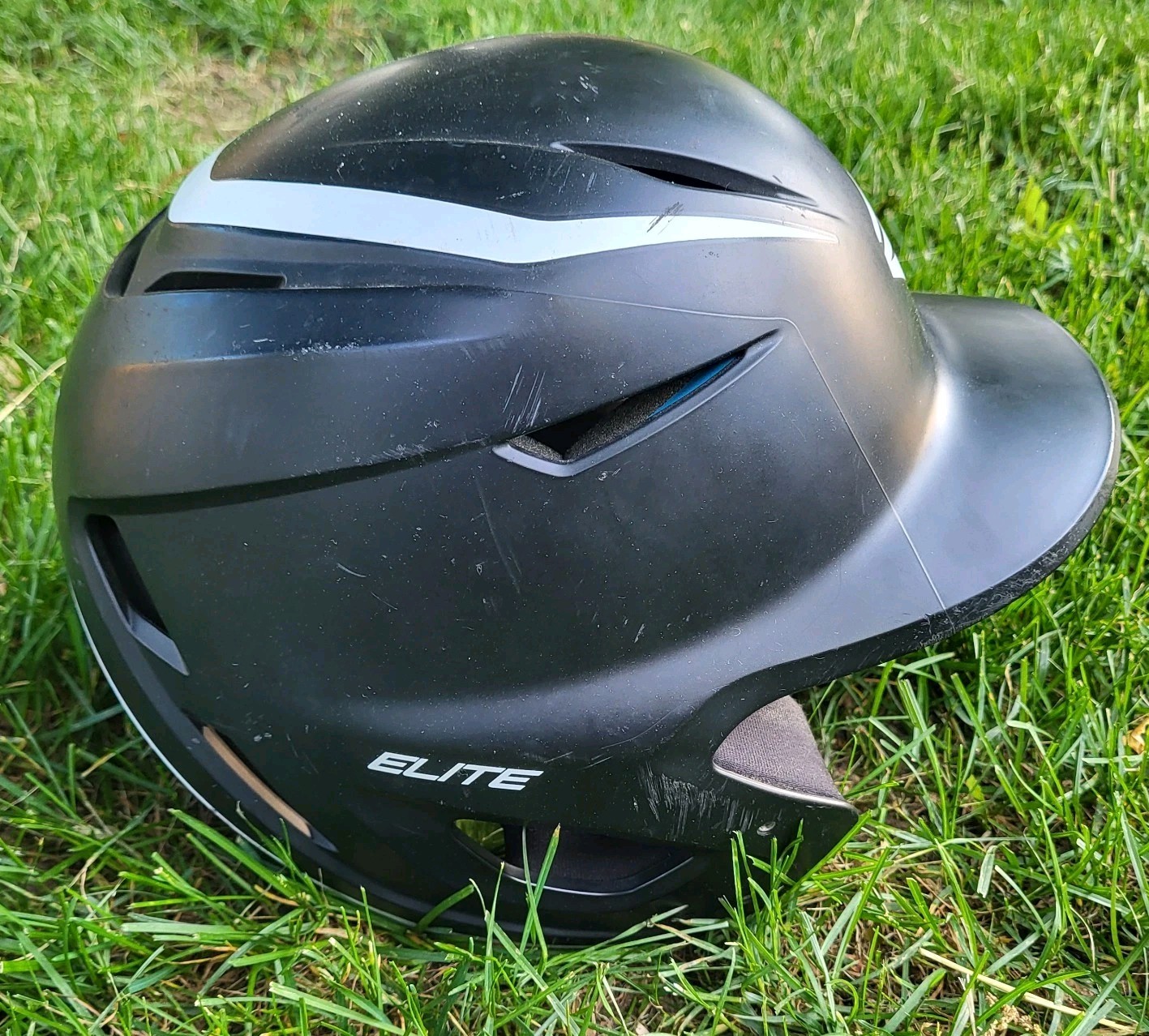 2021 EASTON SR ELITE X Batting Helmet Matte Black Jaw Guard 7 1/8"- 7 1/2”