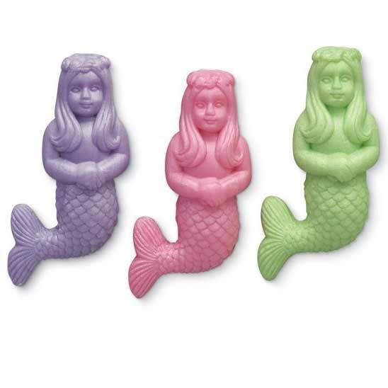 Novelty Mermaids Soap 3 Color Set Baby Powder Scented - 40-506