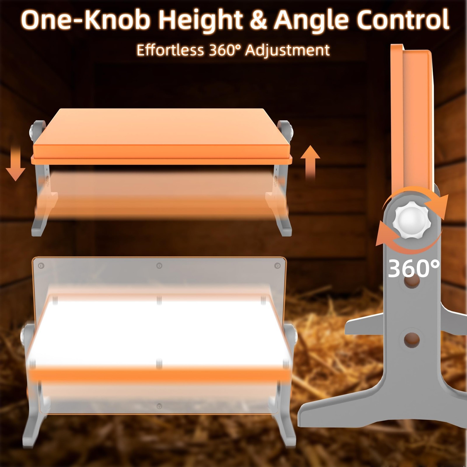 Chick Brooder Heater Plate – 12" x 8" Adjustable Height & Temperature Poul