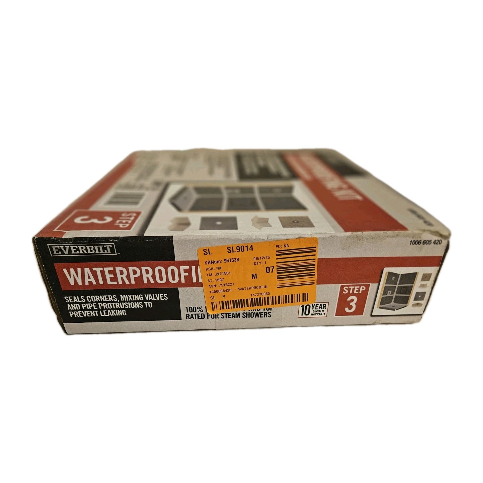 Everbilt Watershield Waterproof Shower Kit w/Fixtures & Corners Underlayment