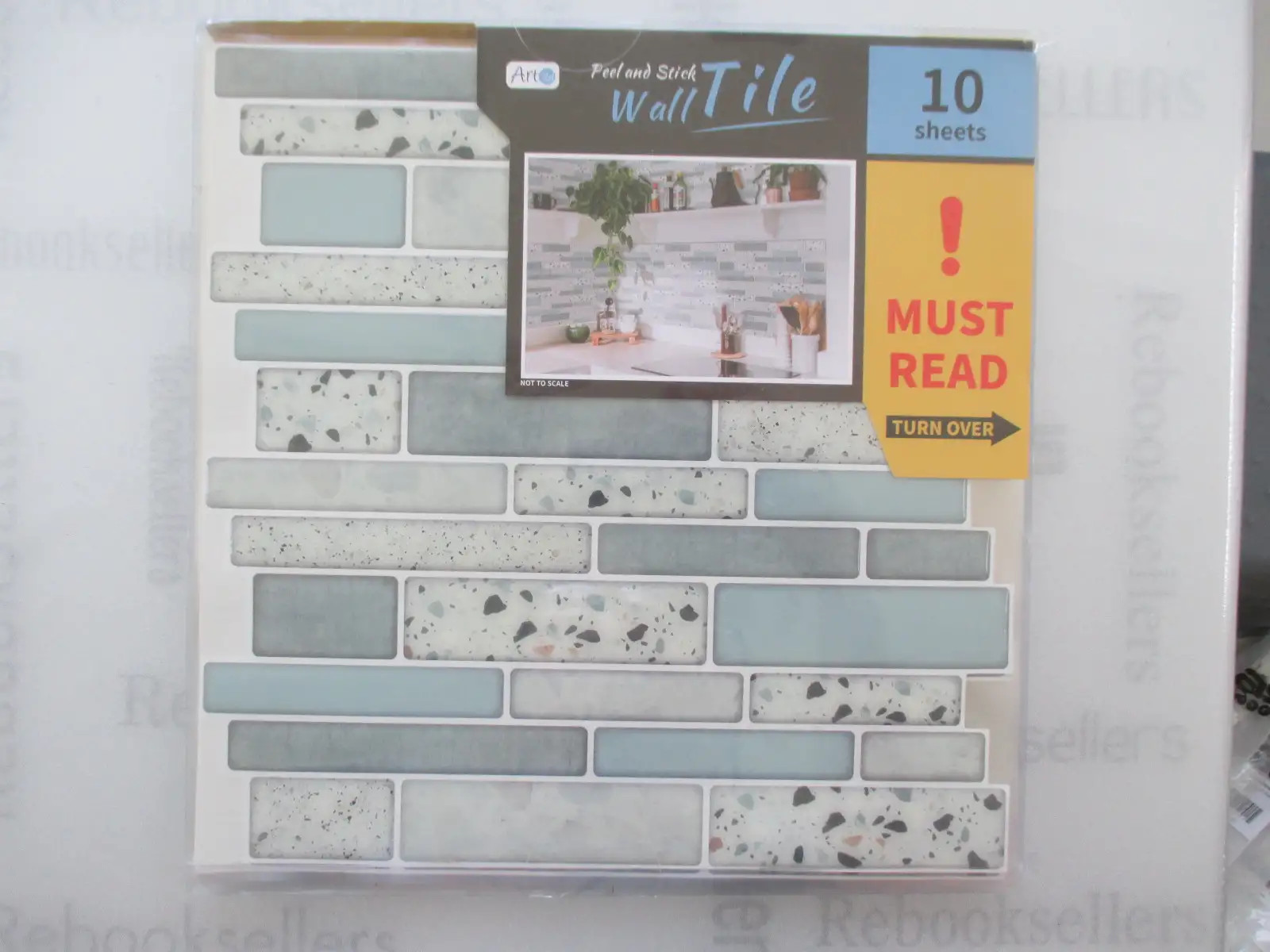 Art3d Peel and Stick Kitchen Backsplash Self-Adhesive Wall Tile Stone, 10 Sheets