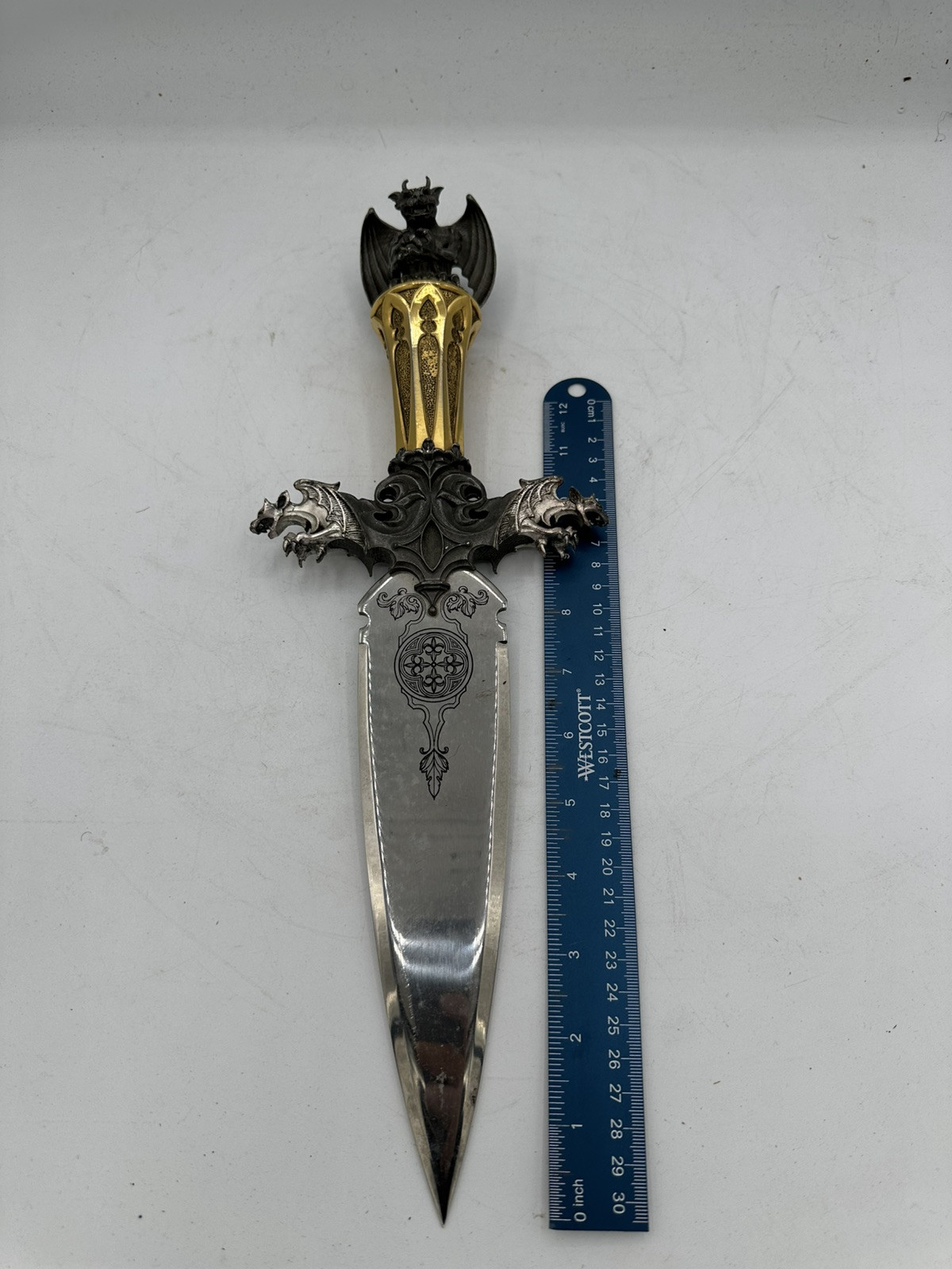 Guardian Of The Fortress Gargoyle Dagger Knife Franklin Collectible Dagger