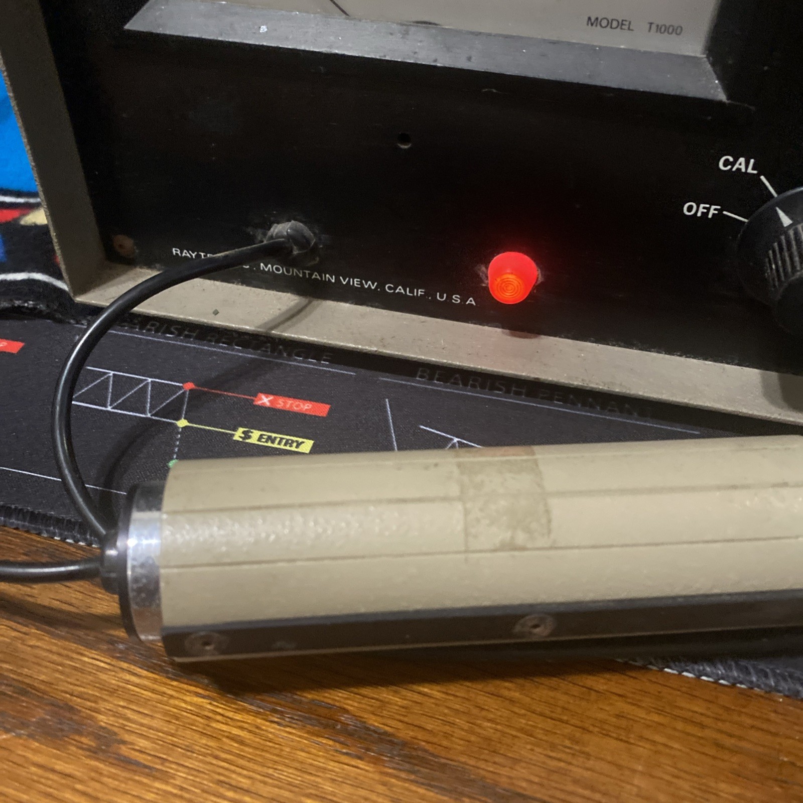 Raytek Thermoprobe T1000 Partially Tested Probe Cable Degrees Centigrade Workin