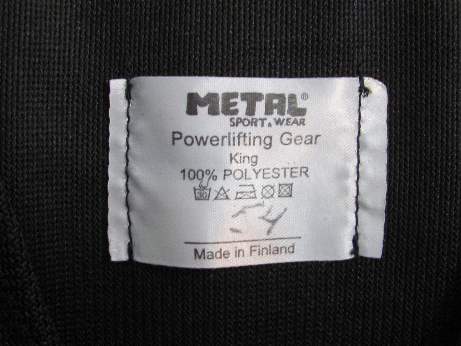 METAL King Sumo Deadlifter Suit size 54 Black (Lightly Used)