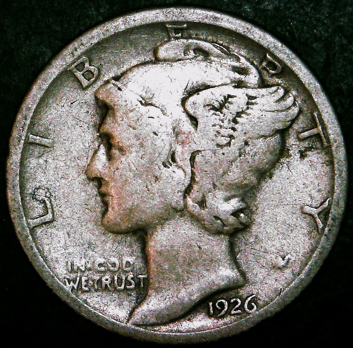 1926-S Mercury Dime - 90% Silver - Free Shipping!