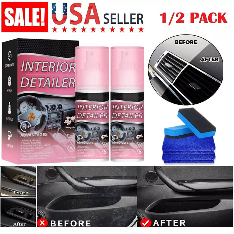 Car Interior Cleaner, Vehicle Interior Polish Interior Detailer Spray-2026 NEW