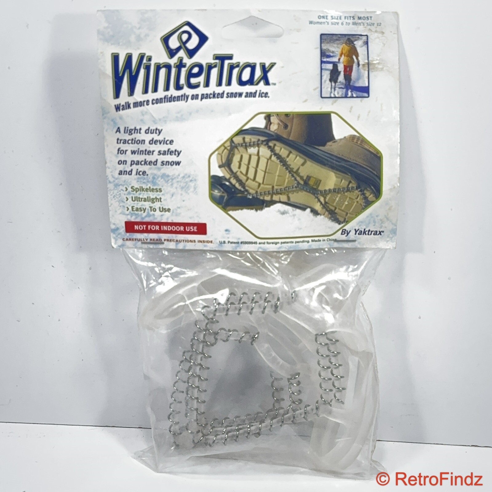 WinterTrax by Yaktrax Spikeless Ultralight Winter Ice & Snow Traction for Shoes