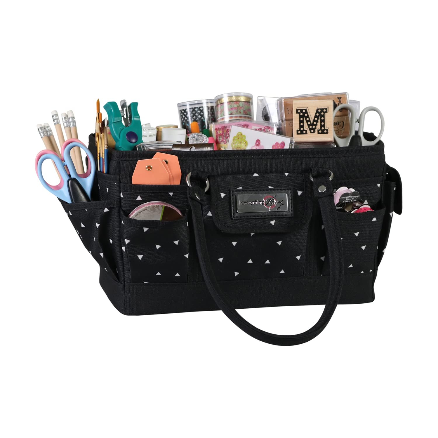 Everything Mary Deluxe Collapsible Store & Tote Large, Black & White