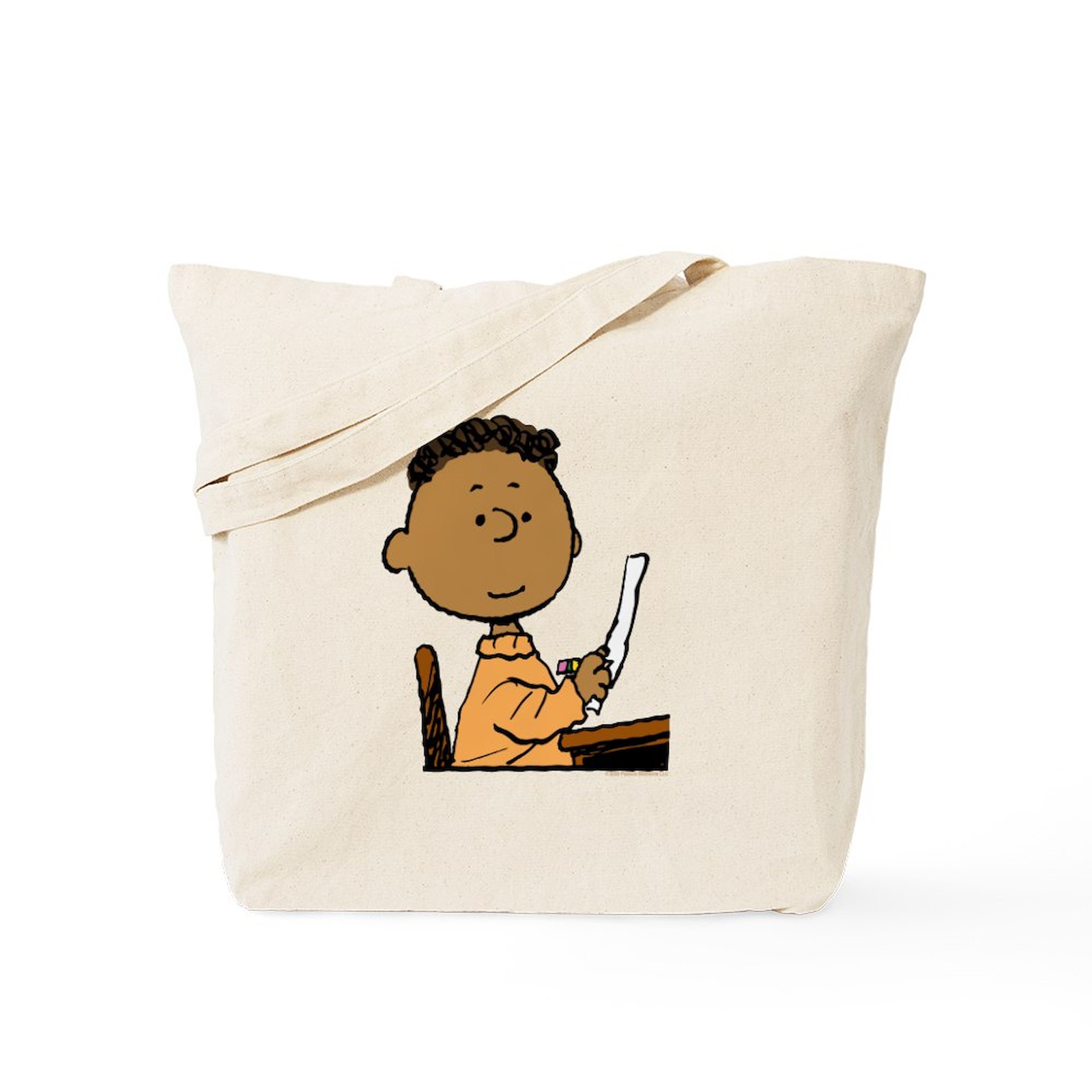 CafePress Peanuts Franklin In Class Tote Bag (995326832)