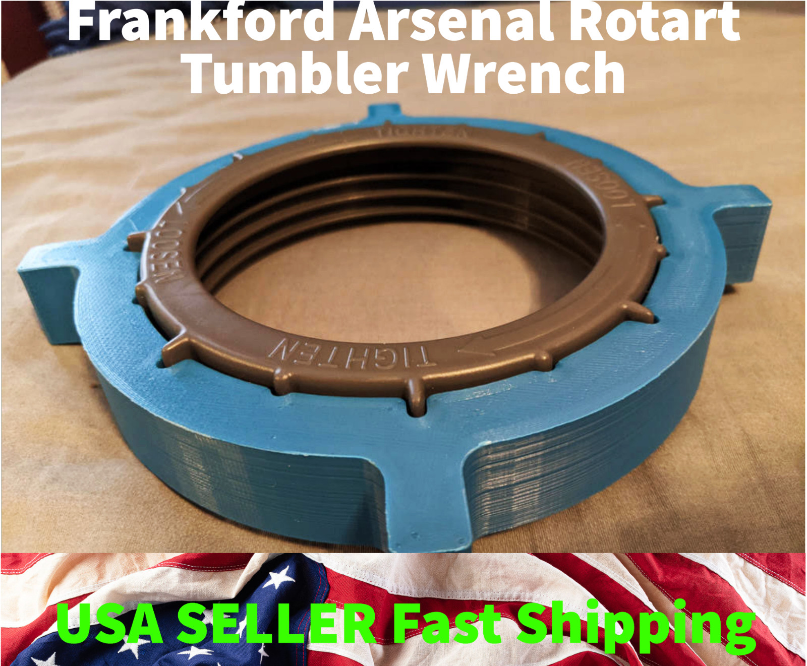 Custom Grip Cap for the Frankford Arsenal Rotary Tumbler - Color Black - New