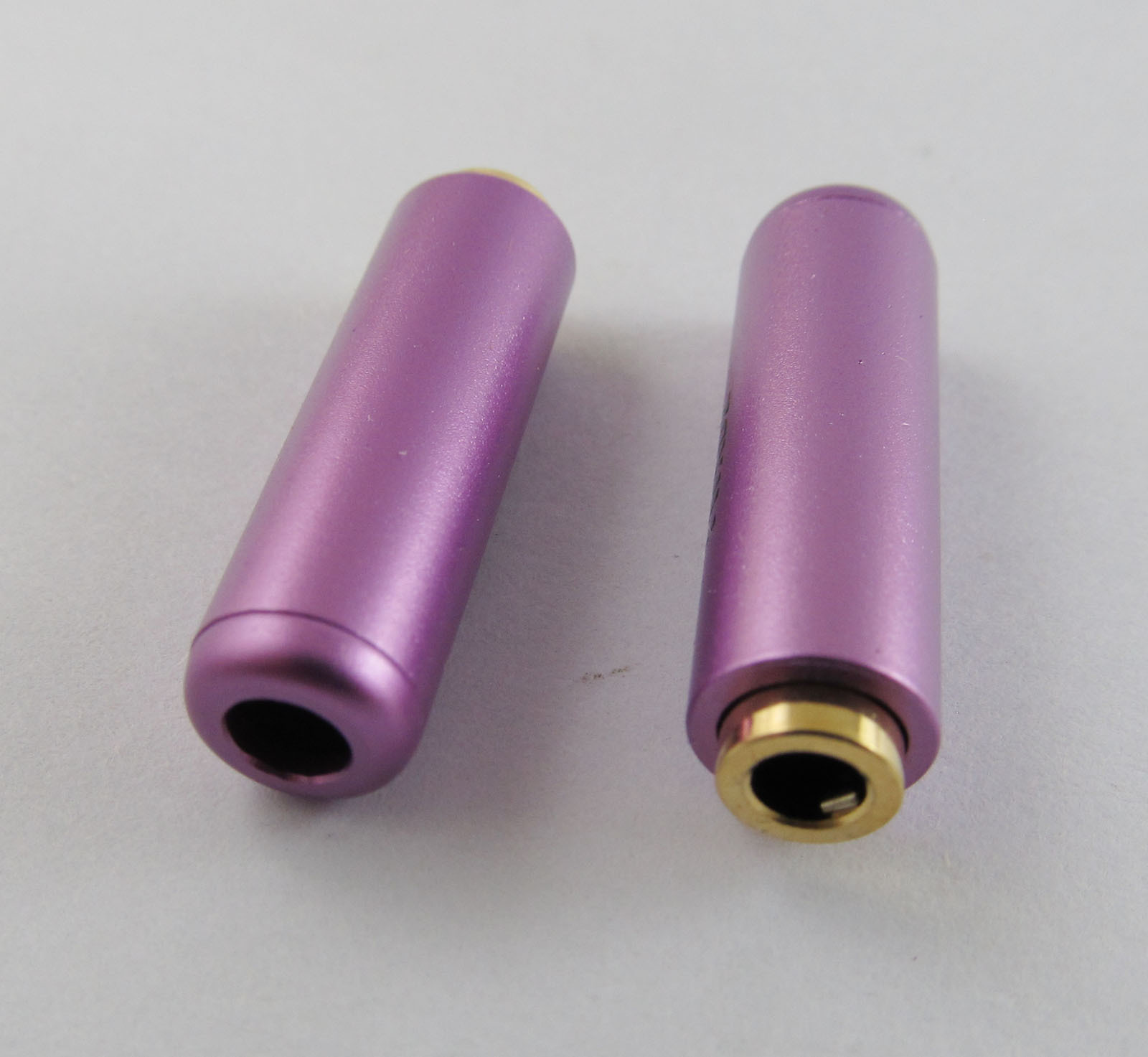 Purple 3.5mm Female Socket 3 Pole Repair Audio Earphones TRS Connector Soldering