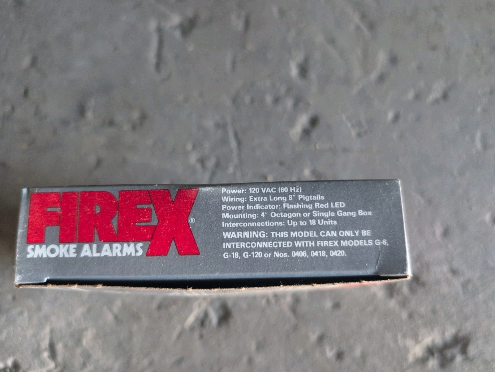 Fire X Smoke Alarm Model G-18 HARD WIRED
