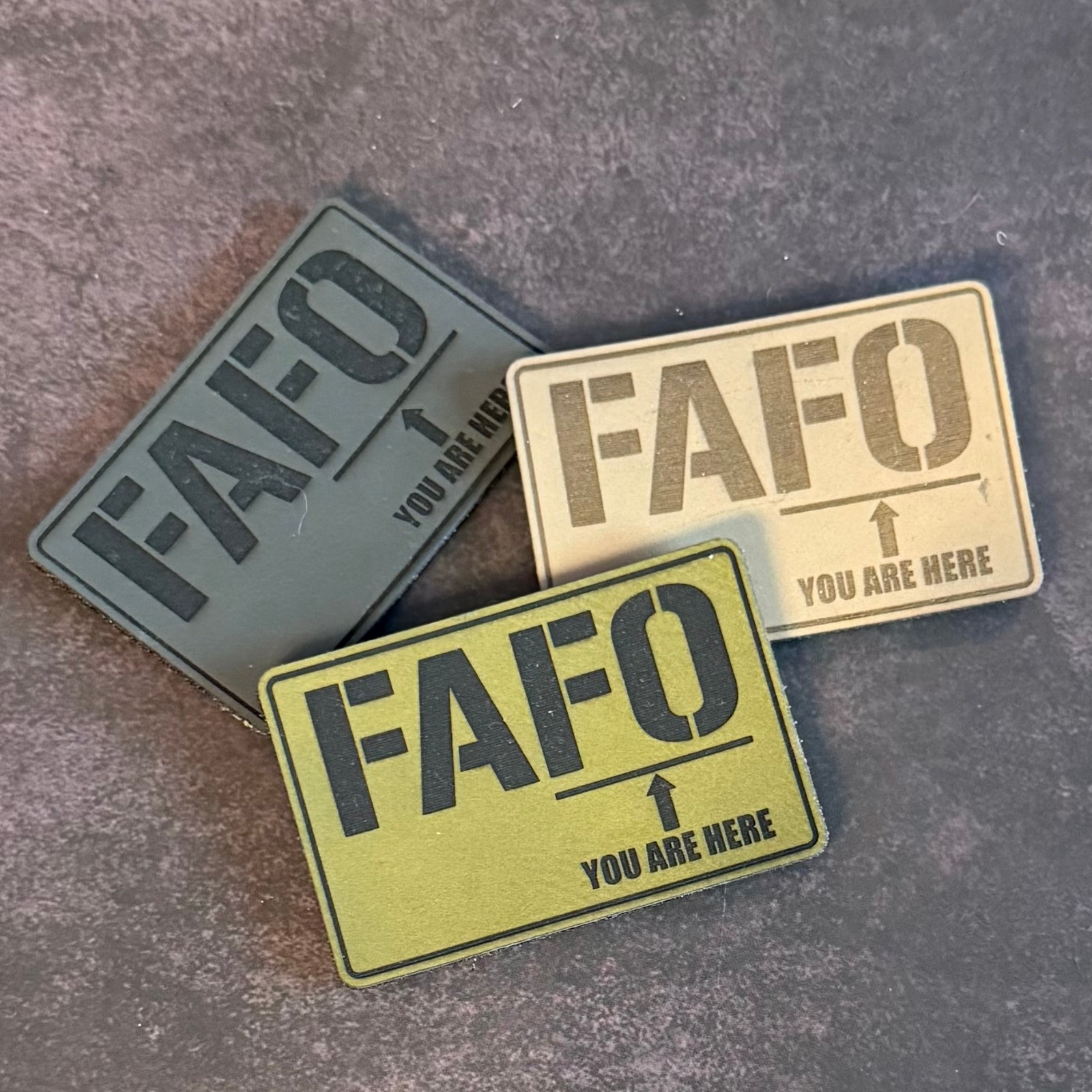 FAFO You Are Here, Funny Morale Patch, 2x3" | VELCRO® Brand Fastener