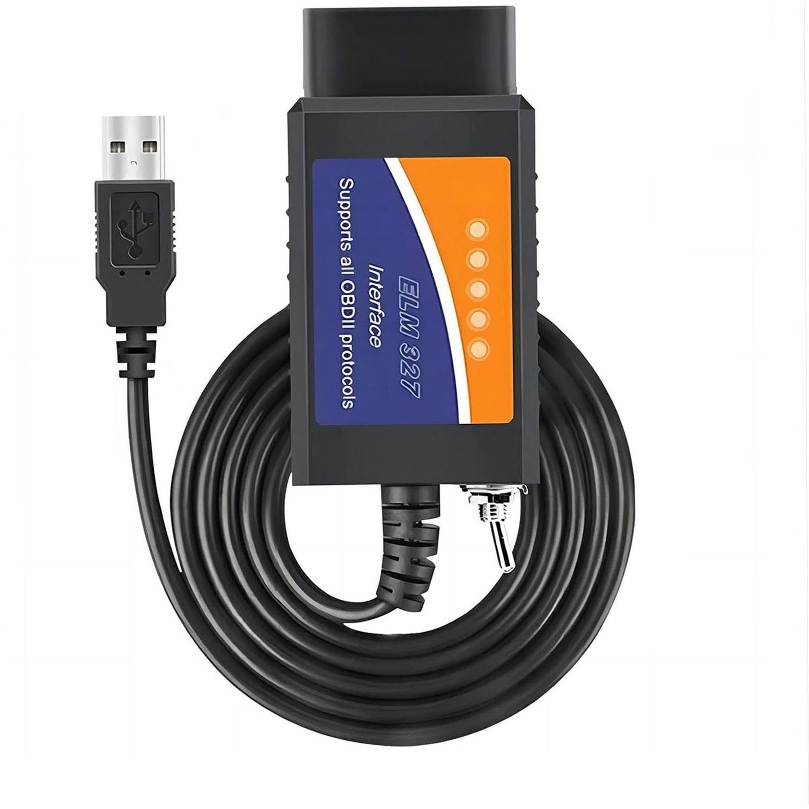 For Ford F150 F250 F350 ELM327 OBD2 Diagnostic Scanner Adapter USB Code Reader