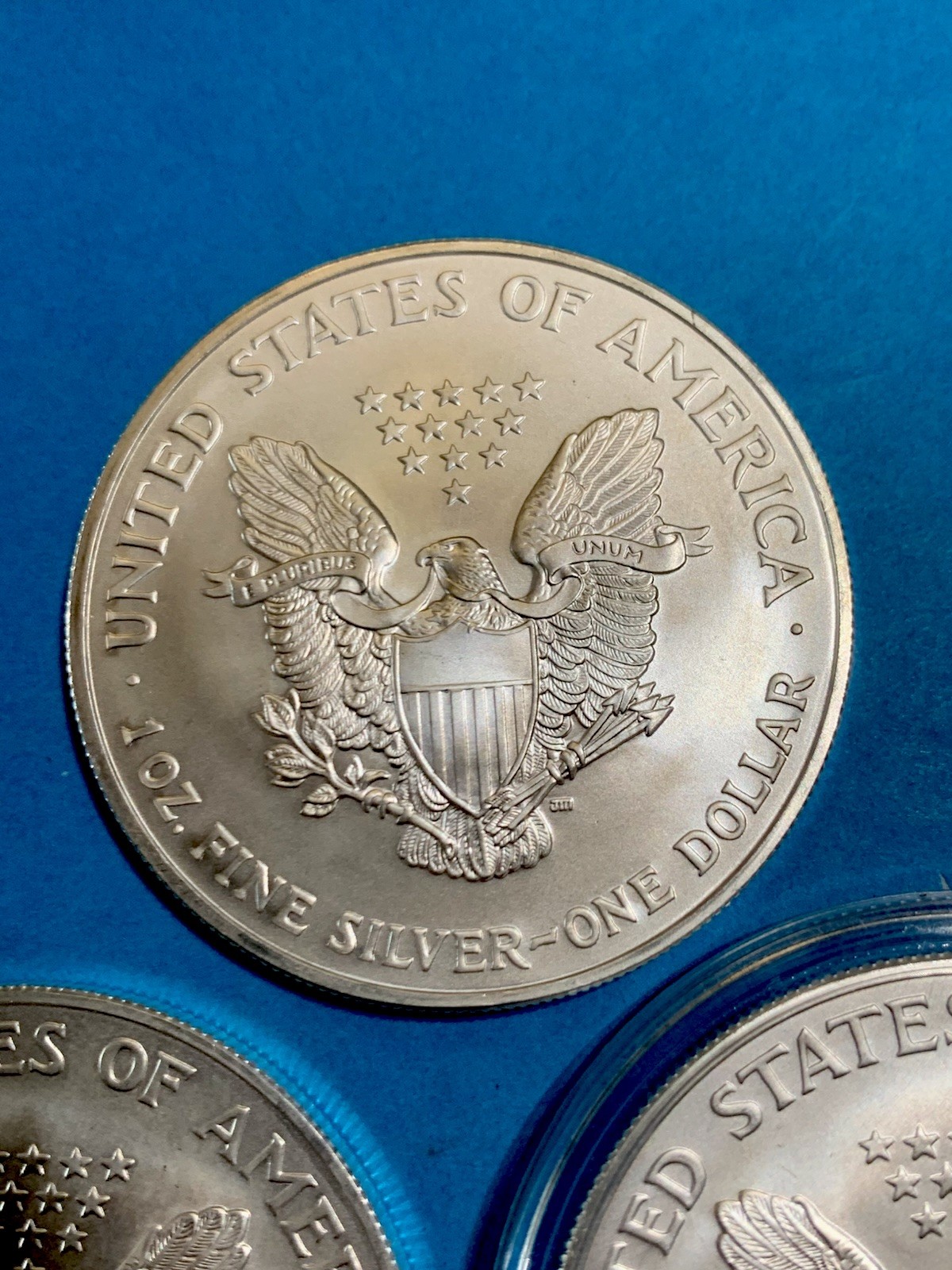 2005 American Silver Eagle 1Oz Gem Brilliant Uncirculated From US Mint Tube Pull