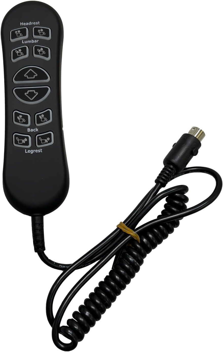 Replacement Remote for Mega Motion Power Recliner - 10-Button 5-Pin Control
