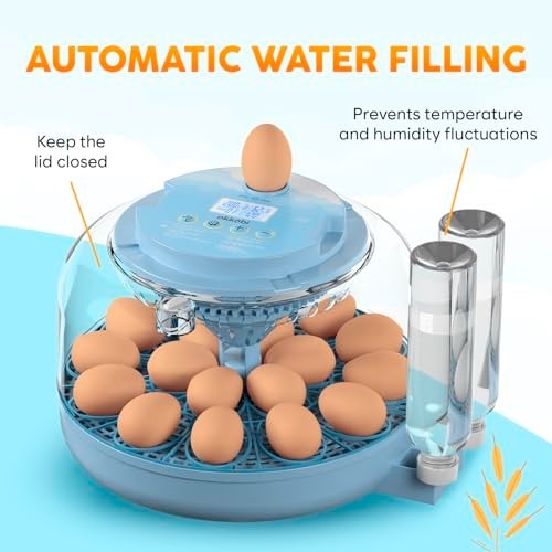 Incubators for Hatching Eggs, Egg Incubator with Automatic Egg Turning and Humid