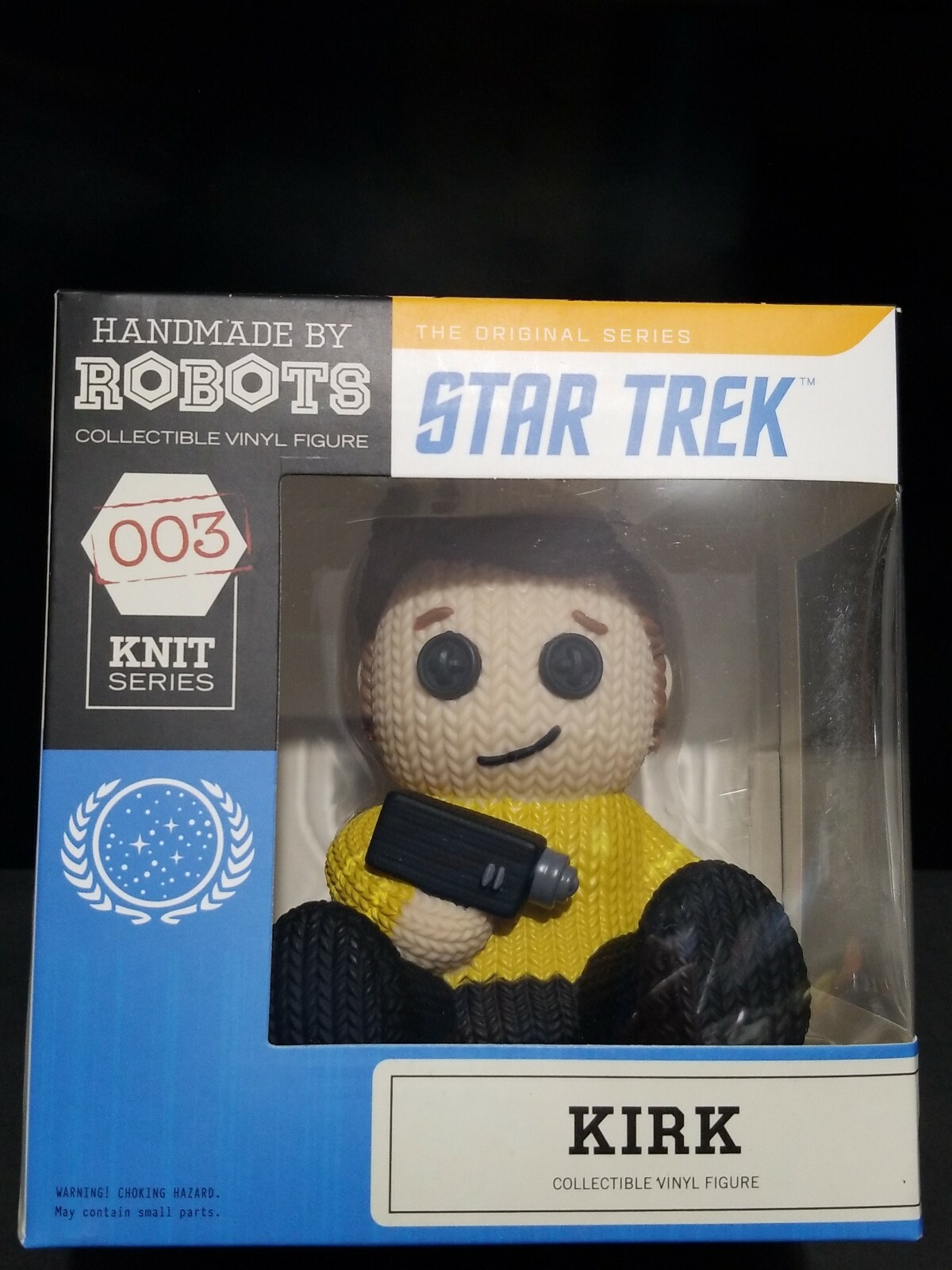 Star Trek Kirk Handmade by Robots Vinyl Figure 003 Knit Series NEW