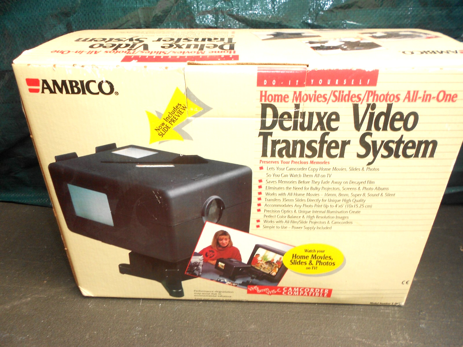 VINTAGE AMBICO DELUXE VIDEO TRANSFER SYSTEM - HOME MOVIES -SLIDES -PHOTOS -L 402