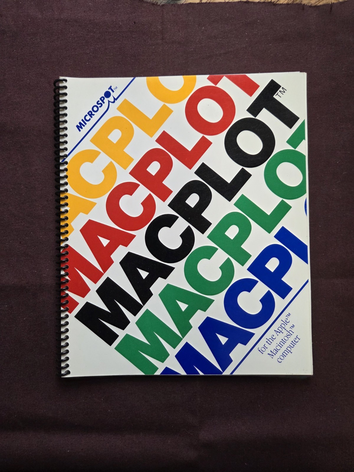 MacPlot Manual For The Apple Macintosh Computer 1985