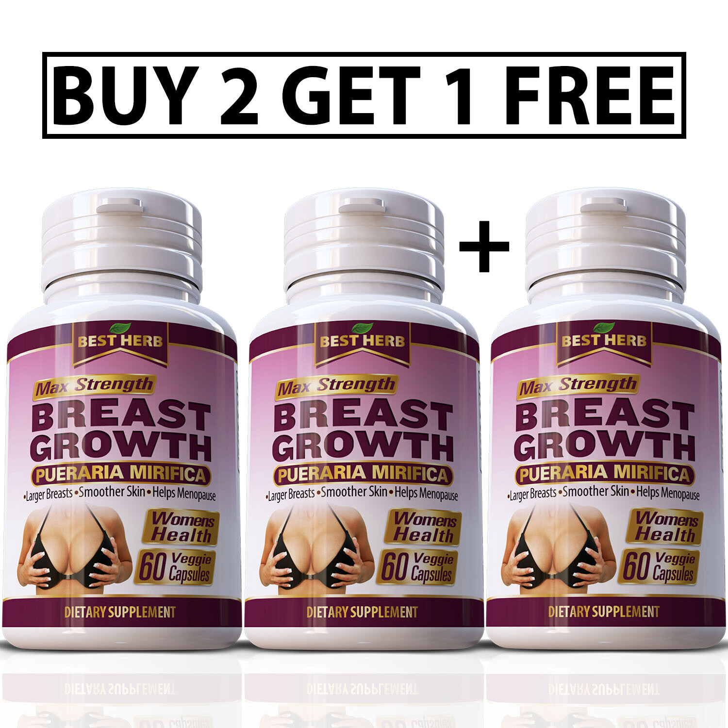 60 CAPSULES BIGGER BREASTS ENLARGEMENT GROW BIG BUST FIRMING PILLS ENHANCEMENT