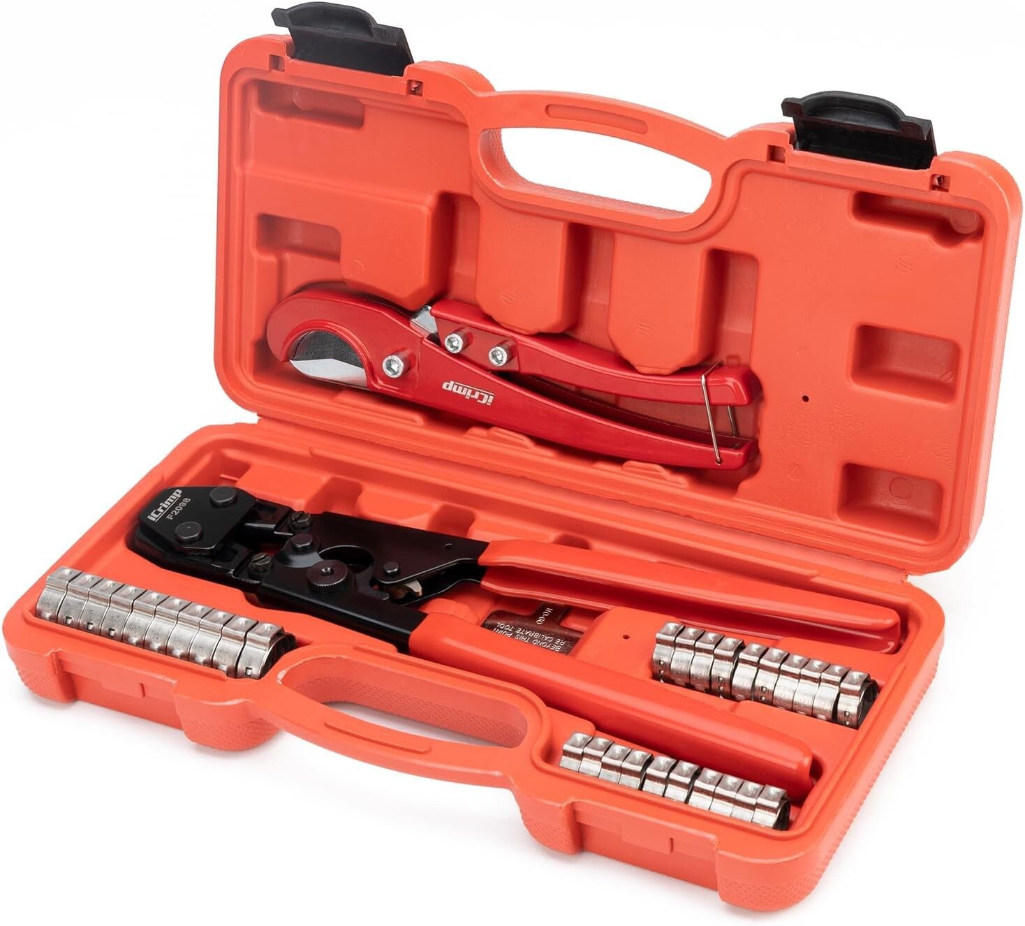 PEX Clamp Tool Kit for 3/8 to 1 Inch PEX Cinch Clamps 20Pcs 1/2 Inch & 10Pcs 3/4