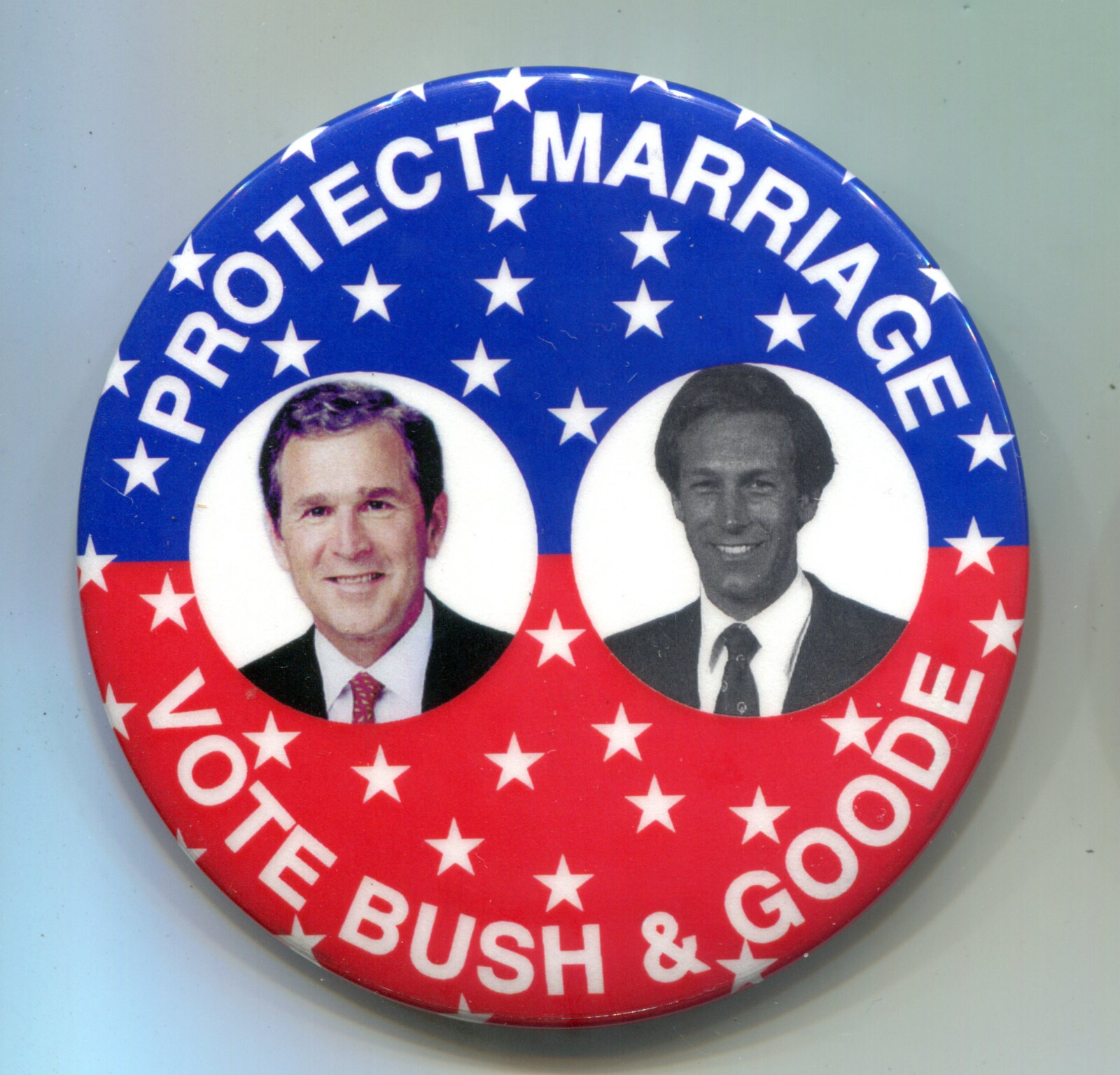 Protect Marriage Vote Bush Goode Pinback Button