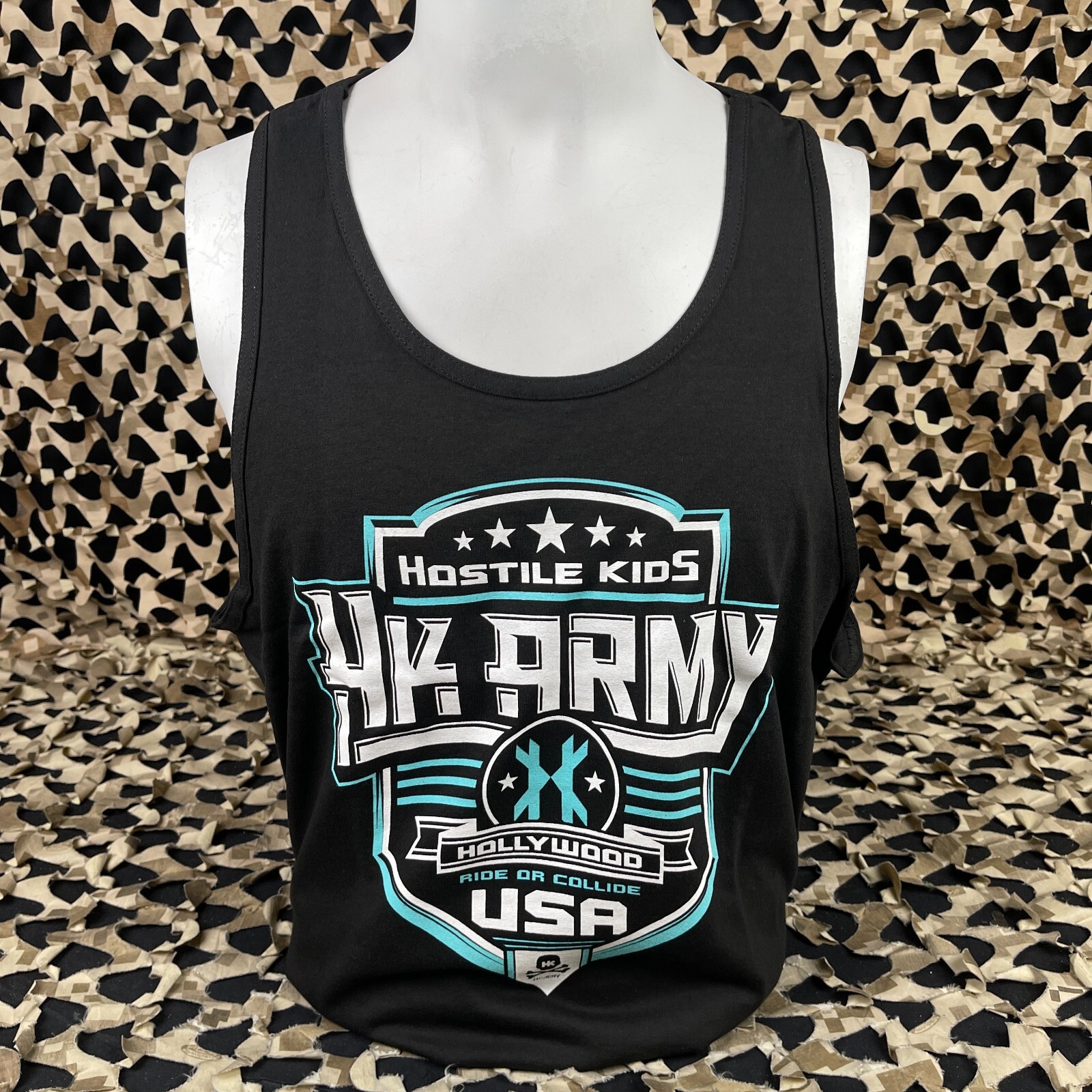 NEW HK Army Shield Paintball Tank Top - Black - XX-Large