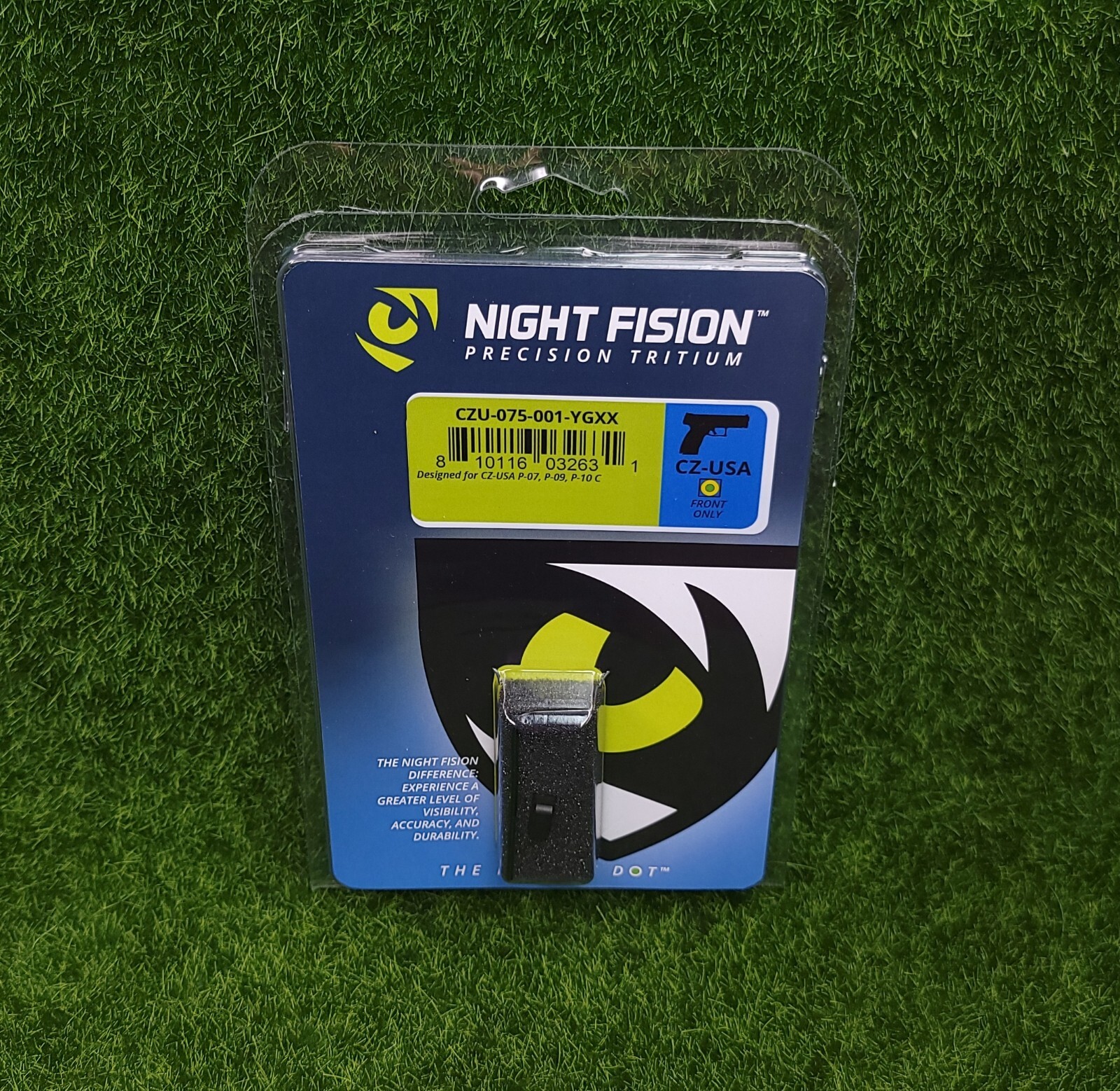 Night Fision Tritium Front Sight Yellow, CZ P-07, P-09, P-10C - CZU-075-001-YGXX