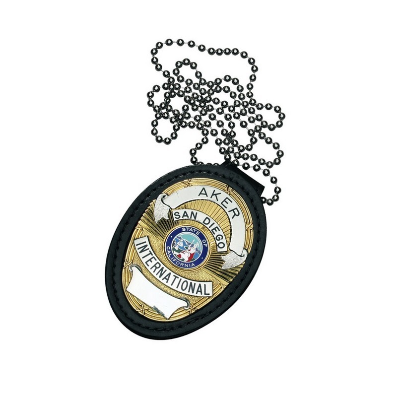 Model 691 Recessed Shield Badge Holder - Black - Plain