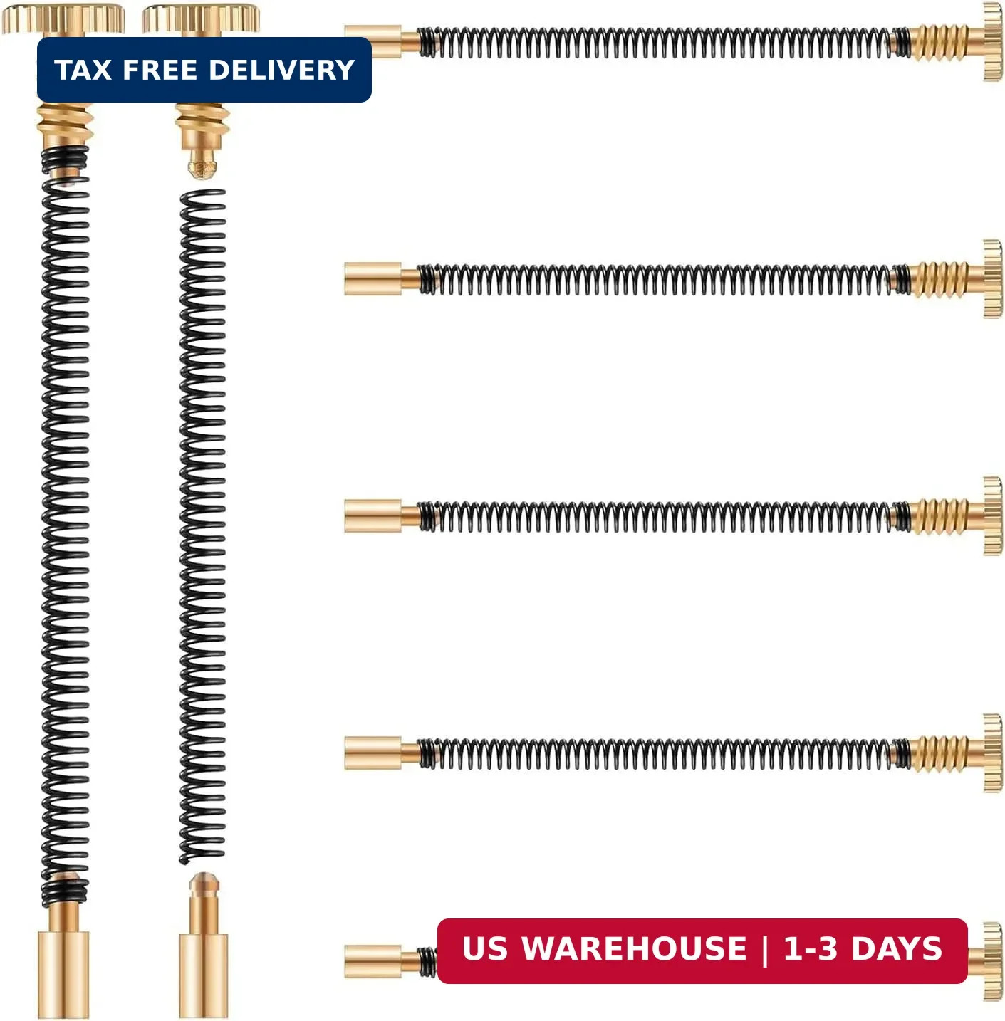 5-Pack Lighter Repair Kit Replacement Parts - Includes Flints, Screws, Springs &