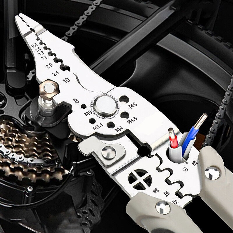 Upgrade Multifunctional Wire Stripper Crimper Cable Cutter Pliers Crimping Tool