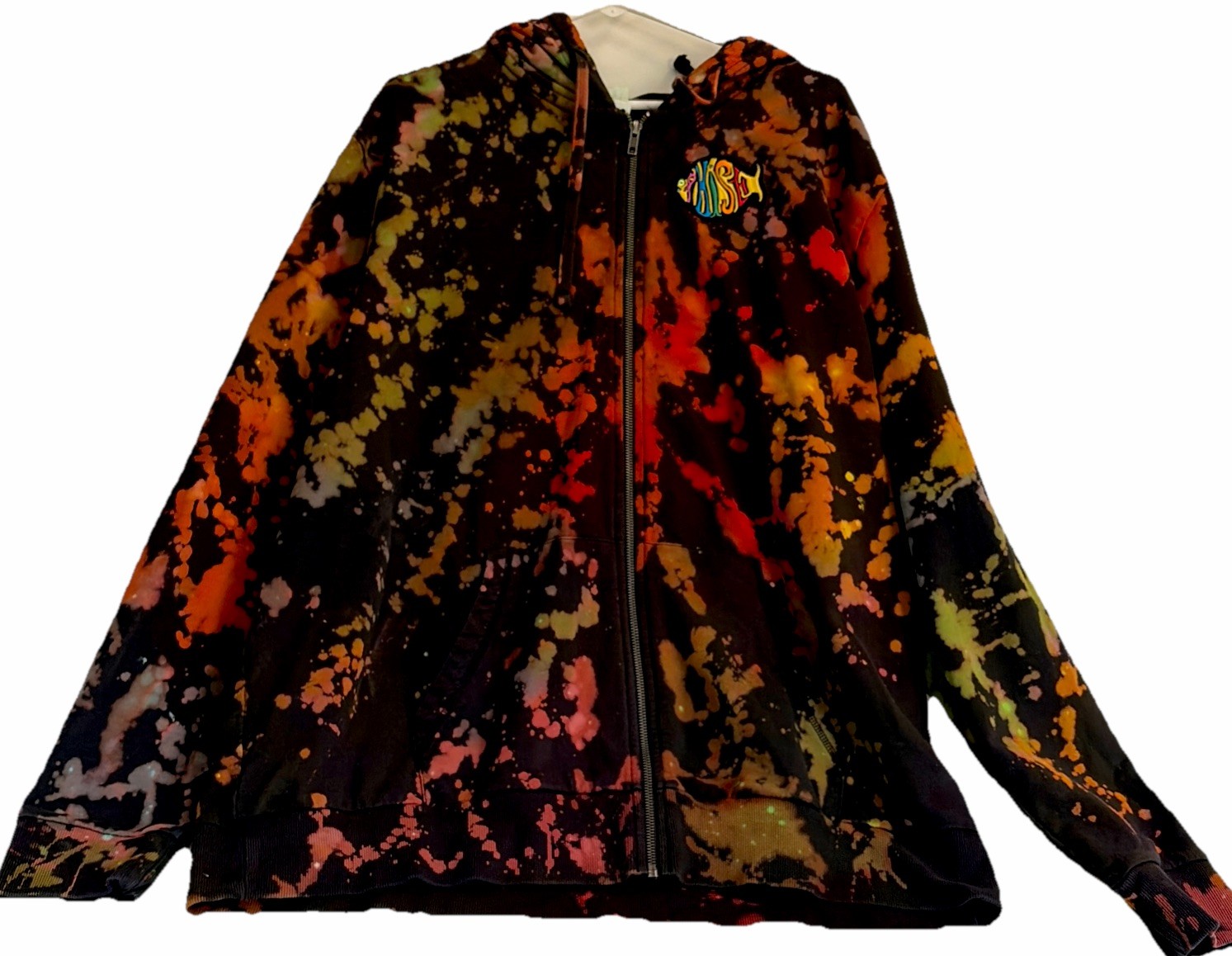Bleach Tie Dyed Hoodie Phish Grateful Dead 2XL