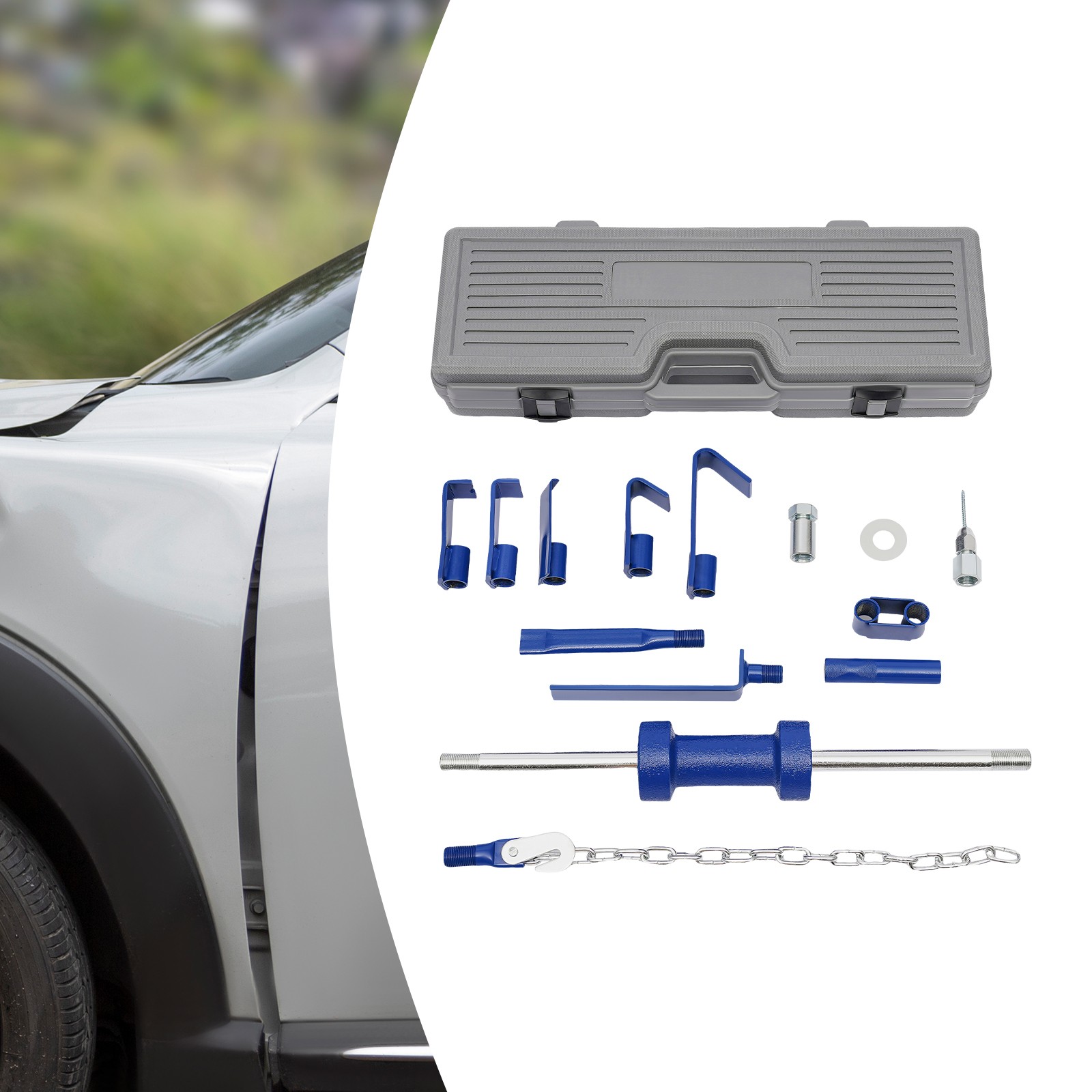 Dent Puller, Automotive Hammer Puller Frame Set, Slide Hammer Dent Puller Set~