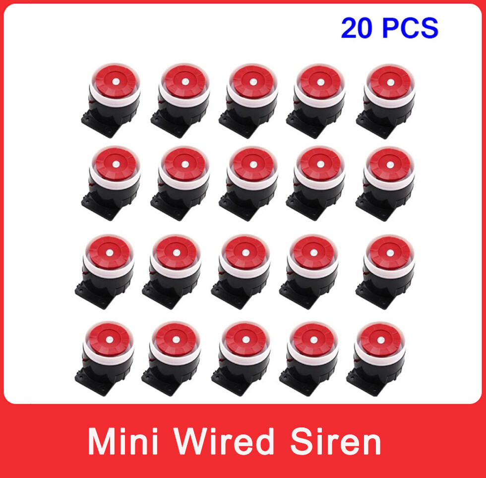20pcs 130db Wired Mini Sound Alarm Siren Horn for Alarm System DC5V 9V 12V