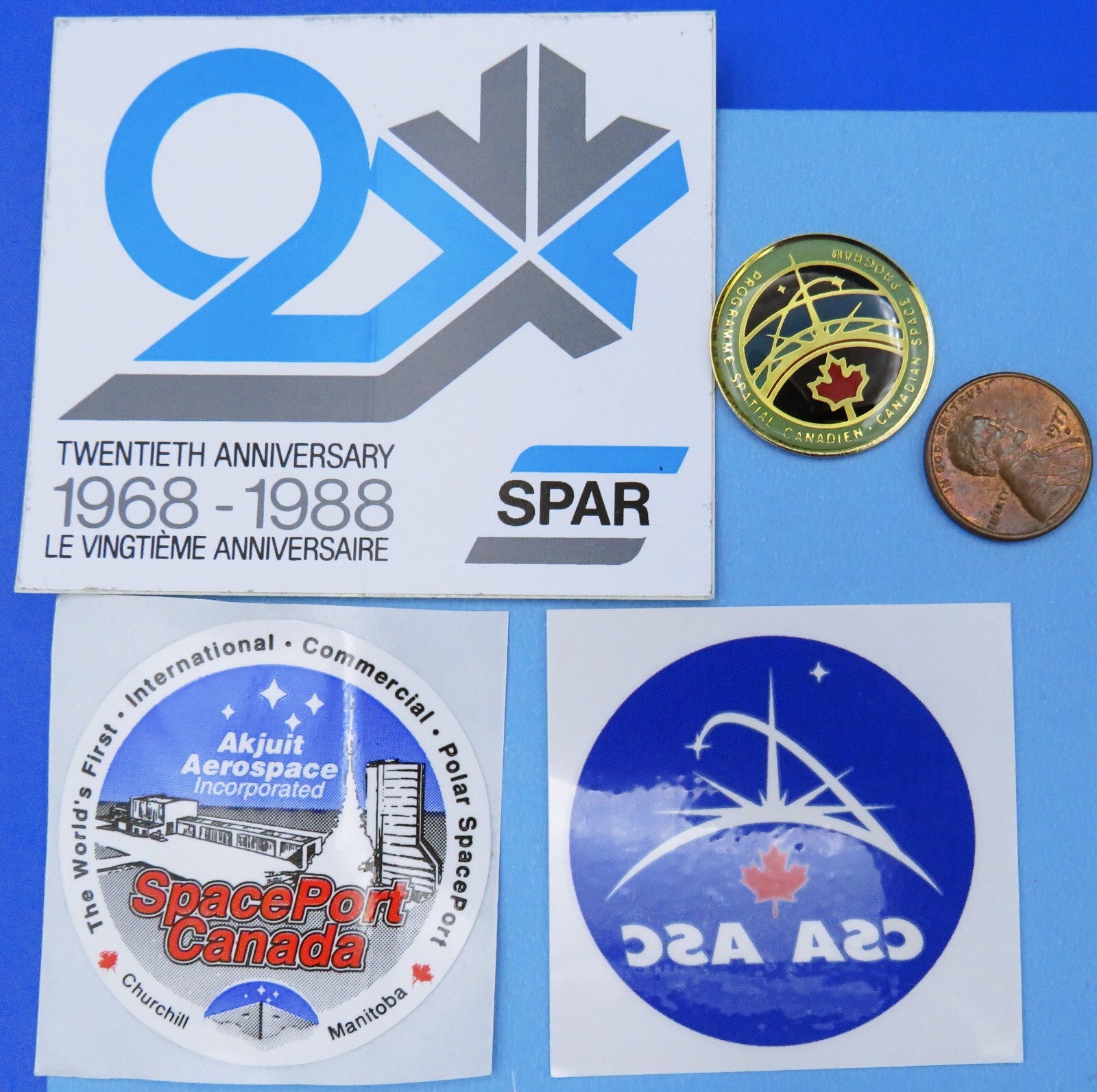 CANADIAN SPACE PROGRAM Lot of 4 vtg CSA Astronaut Space Shuttle SPACEPORT Akjuit