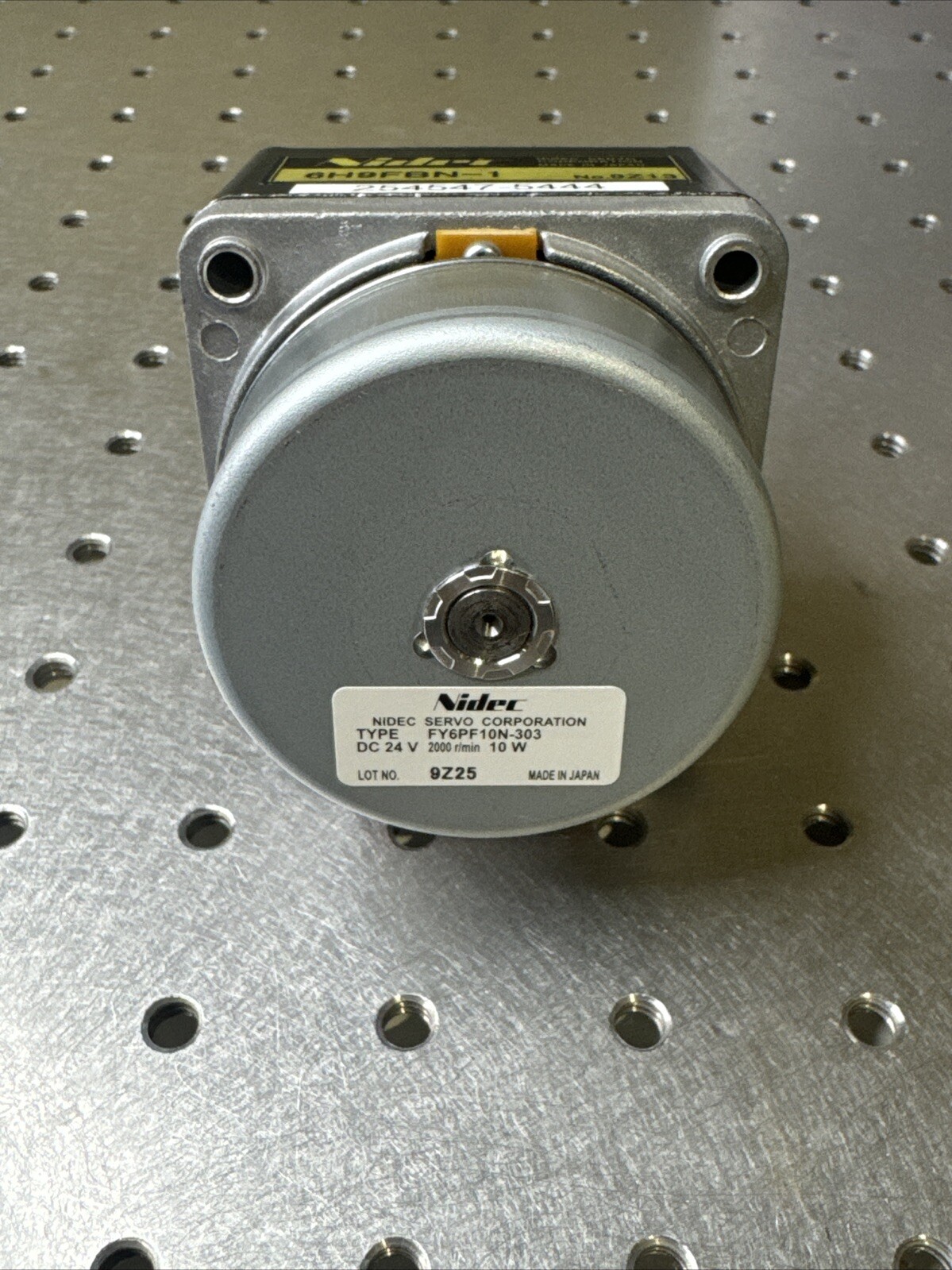 Nidec FY6PF10N-303 Servo Motor With Reducer Gear 6H9FBN-1 Nidec Servo Corp.