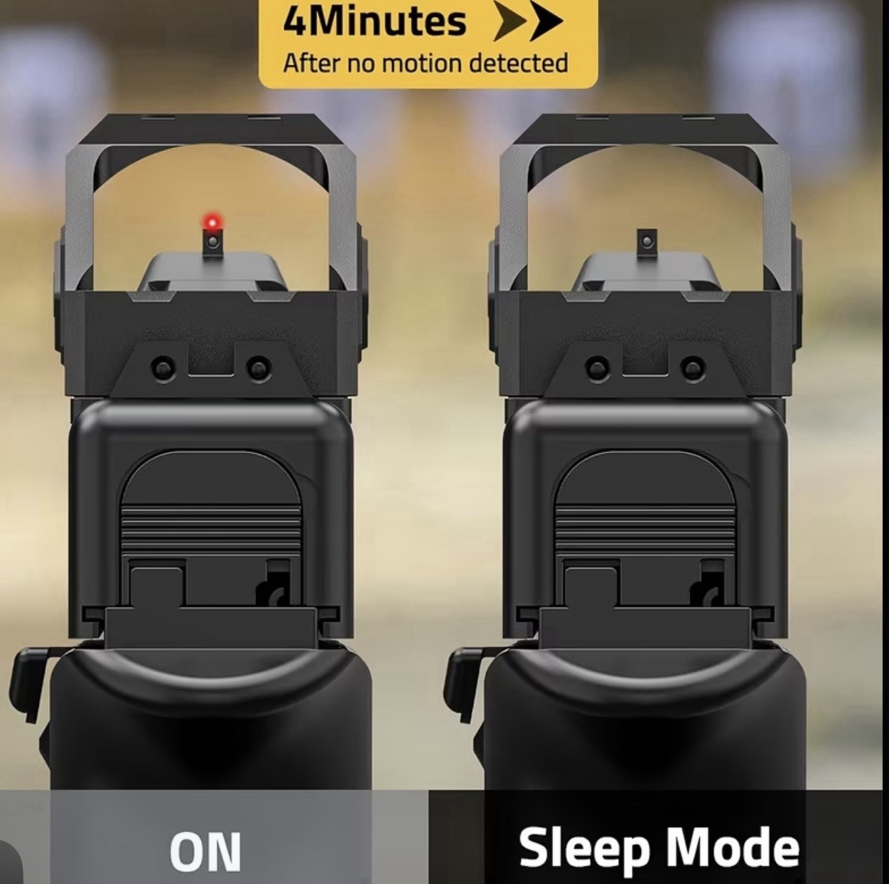 Red Dot Sight, 2 MOA Shake Awake Optic Sight, Fast Target Acquisition Tactical