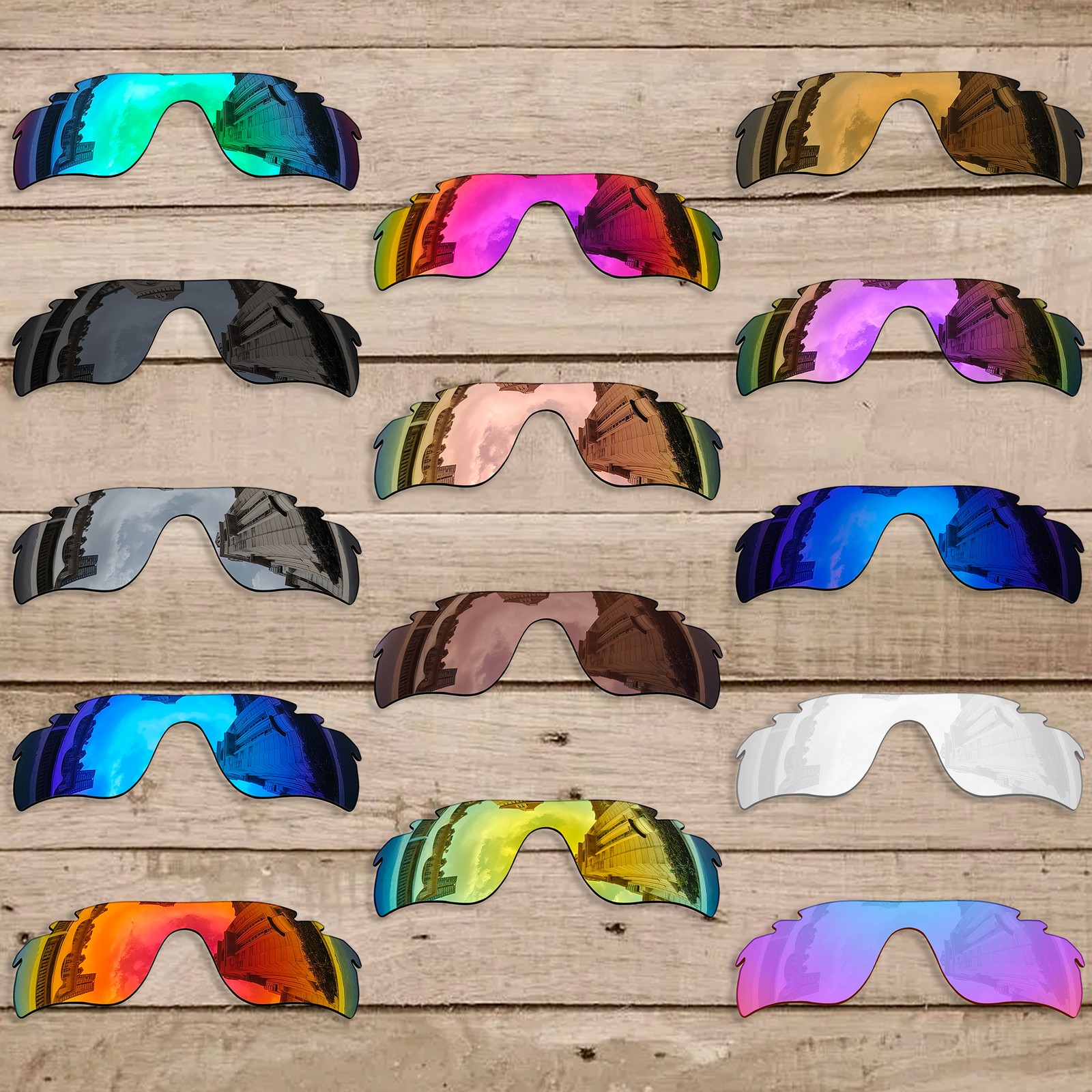 Anti-Scratch Polarized Replacement Lenses for-Oakley Radarlock XL Vented OO9196