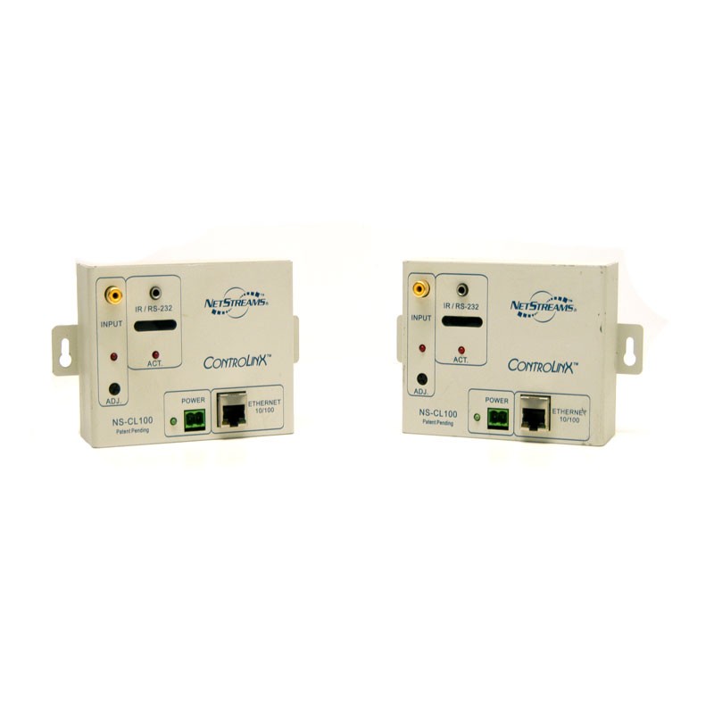 (Lot of 2) NetStreams NS-CL100 ControLinX RS-232/IR Network Interfaces