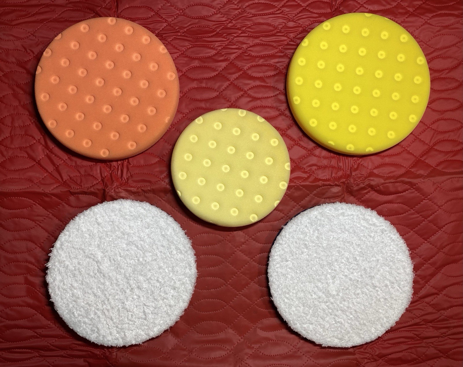 Set of 5 New Lake Country Polishing Pads