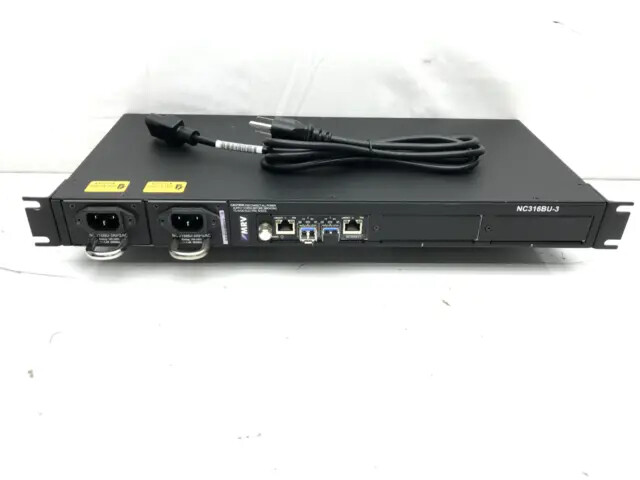 MRV NC316BU-4S W/ EM316GSW-XY 4 PORT FIBER DRIVER SWITCH WITH POWER SUPPLY