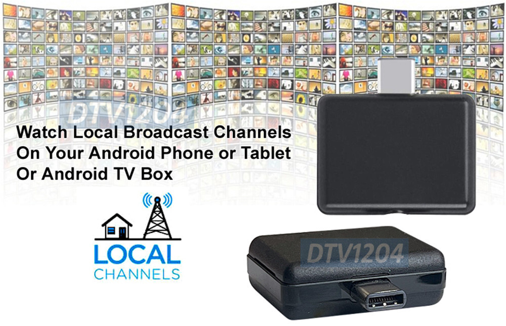 HD Antenna TV Receiver Dongle For Android Devices -Watch Record Live TV Anywhere