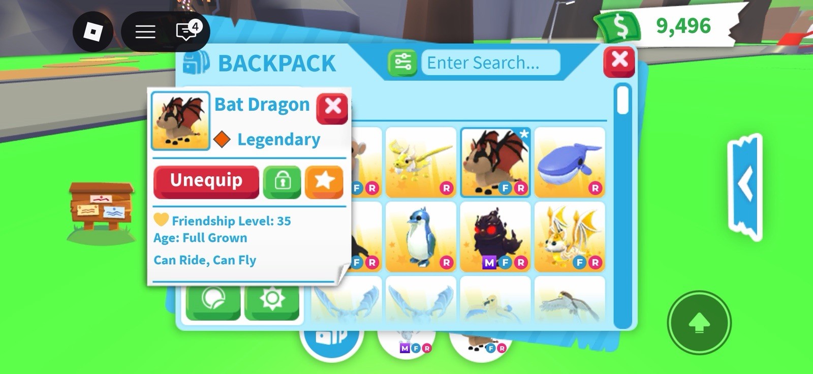 Adopt Me! Bat Dragon Legendary Fly Ride Full Grown