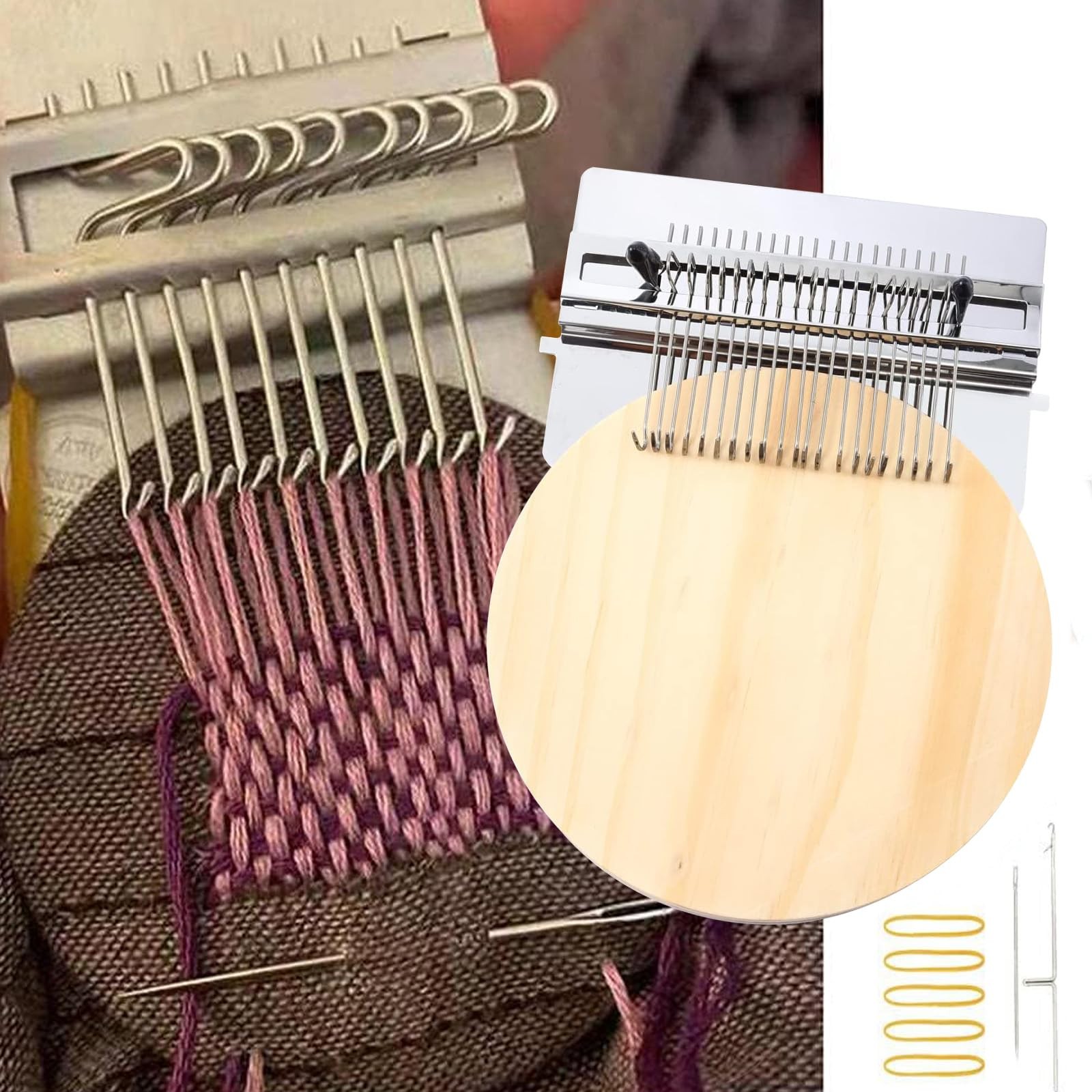 Darning Mini Loom Machine, Speedweave Darning Loom Quickly Mini Mending Conve...