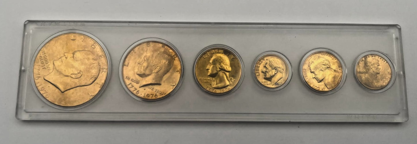 24k Gold Plate Bicentennial Proof Set Whitman Case