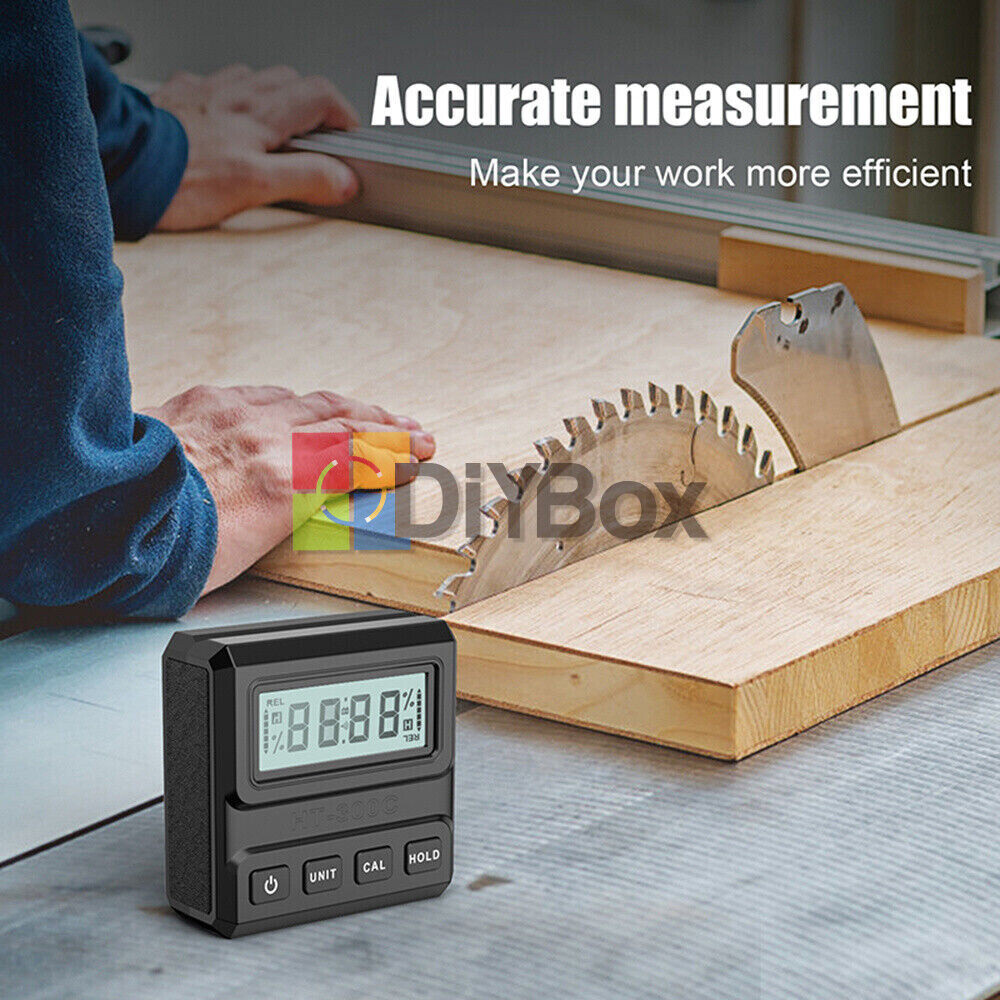 Magnetic Digital Protractor Angle Finder Bevel Gauge Inclinometer Level Meter