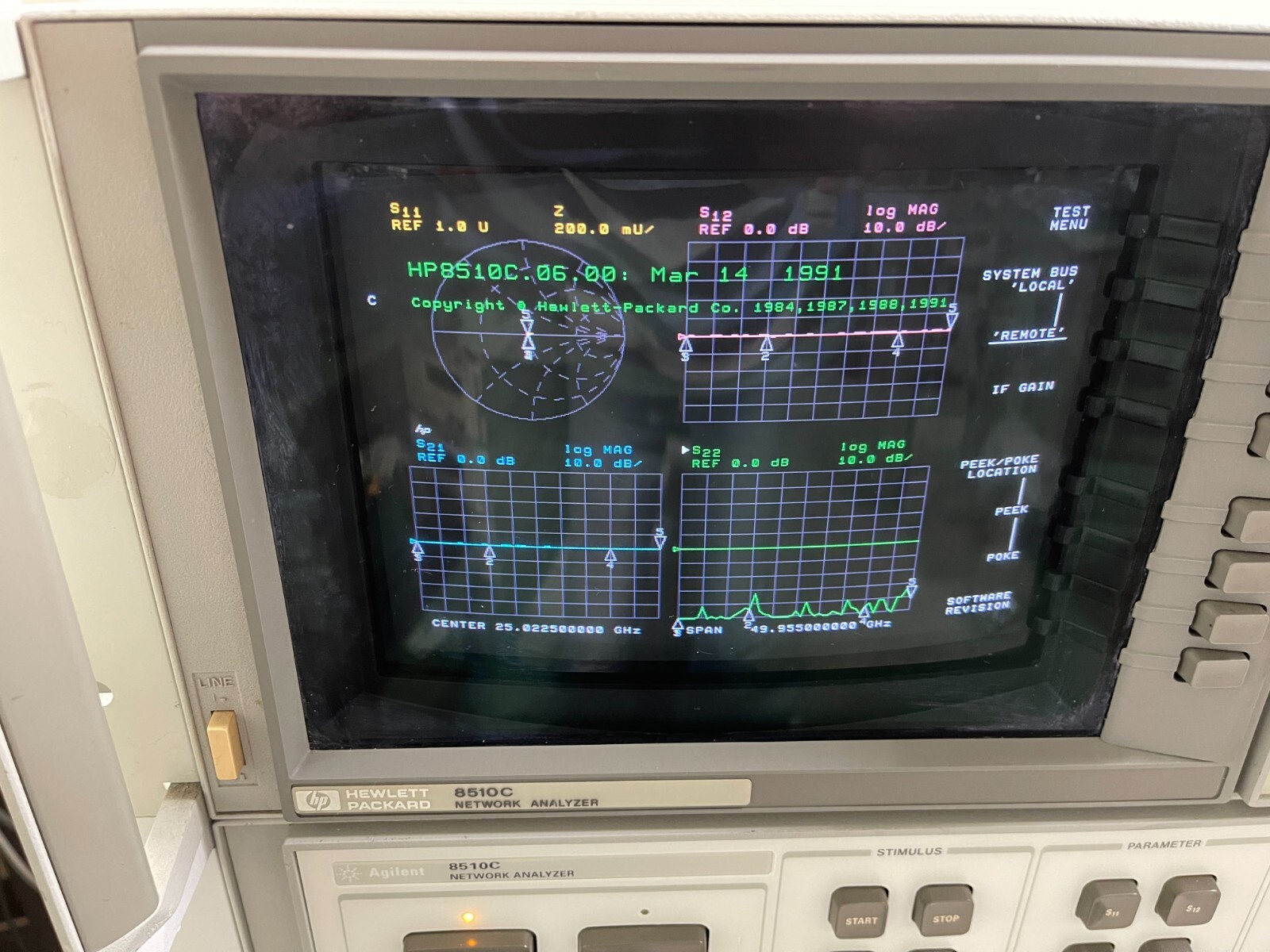 HP Agilent 8510C Display Processor for Network Analyzer System _3031A-06311
