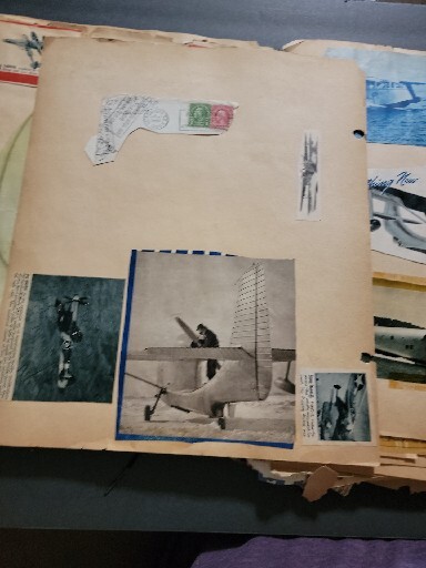 SCRAP BOOK AVIATION VINTAGE