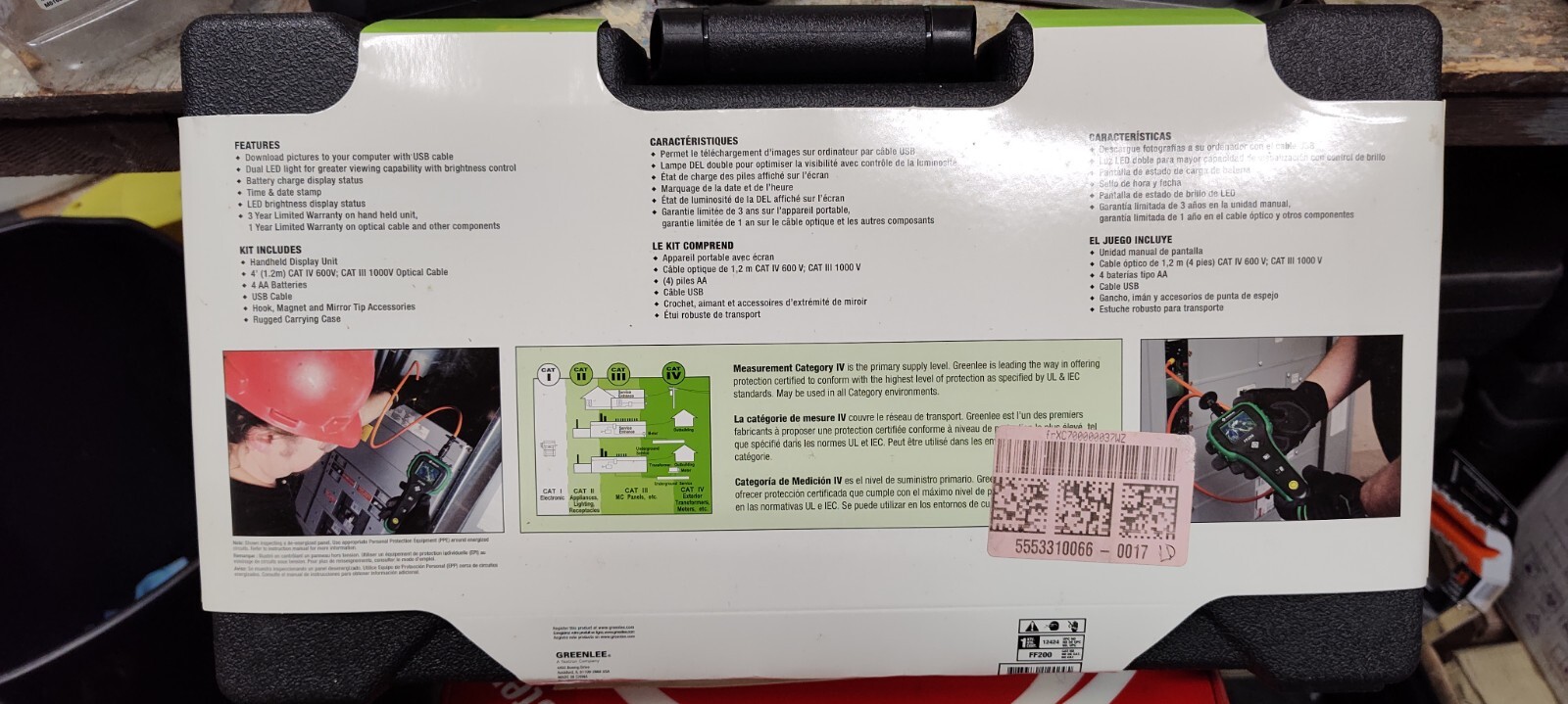 Greenlee Fish Finder Vision System (FF100) - CAT IV Rated inspection camera